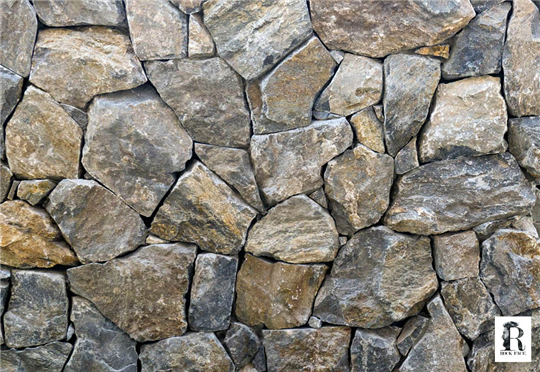 Rock Face Veneer - Black, dark, akron