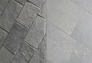 γκρι πλάκες Καβάλας, ματ πλάκες Ακροβουνίου, φυσικές πλάκες Παγγαίου, ορθογωνισμένες  πλάκες Ακροβουνίου, ορθογωνισμένες  πλάκες Καβάλας, ορθογωνισμένες πλάκες Ελευθερούπολης, hand cut kavalas, hand cut tiles, brushed tiles